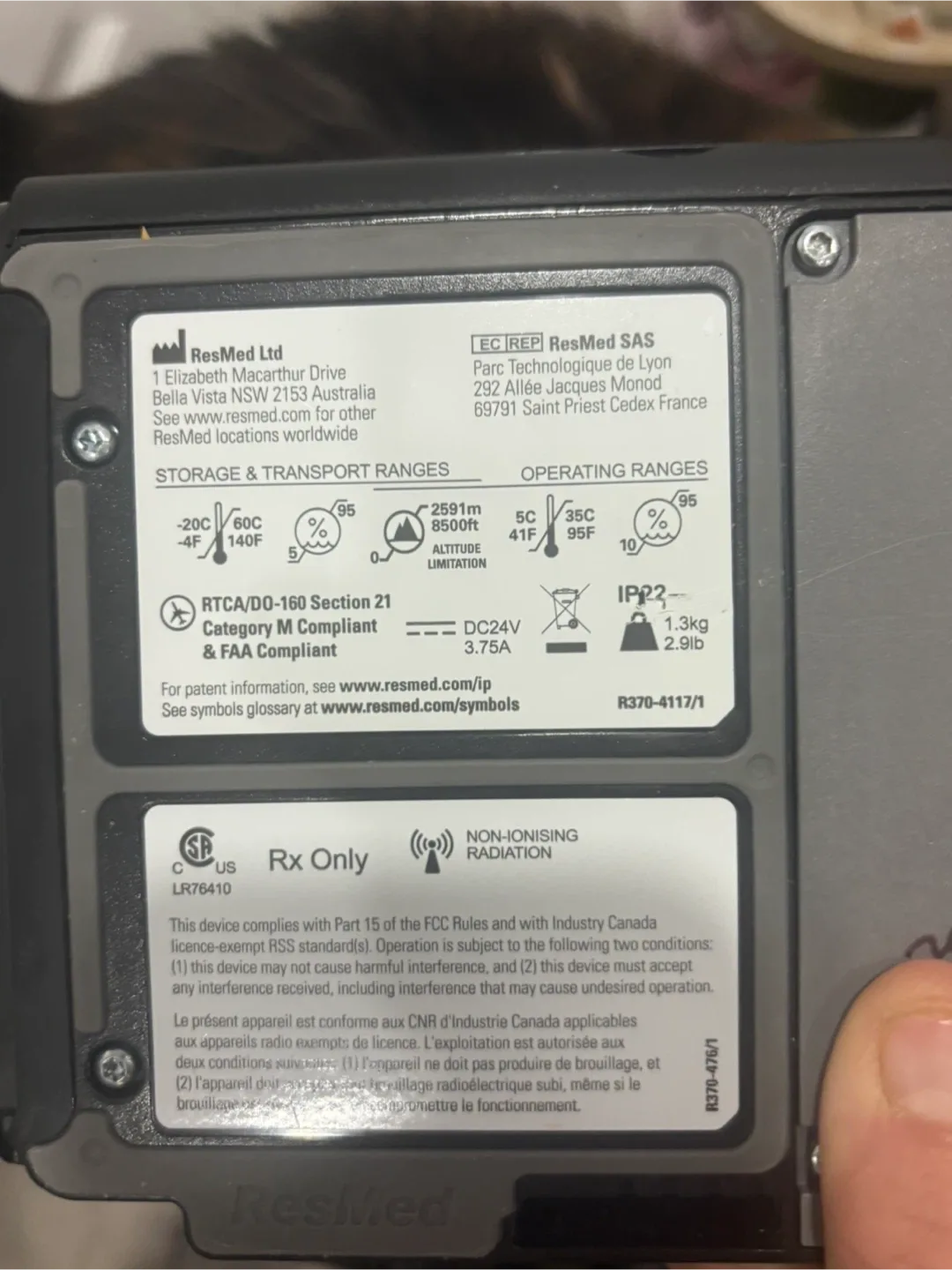 ResMed AirSense 10 CPAP Machine image indicator(8)