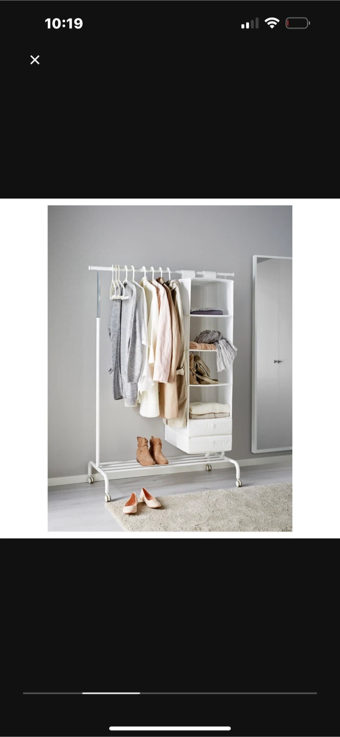 IKEA White Clothes Rack