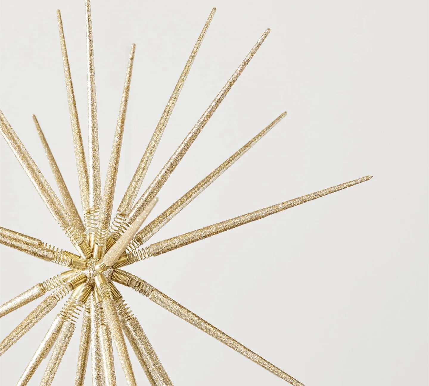 Pottery Barn Glitter Starburst Tree Topper - Gold image indicator(4)