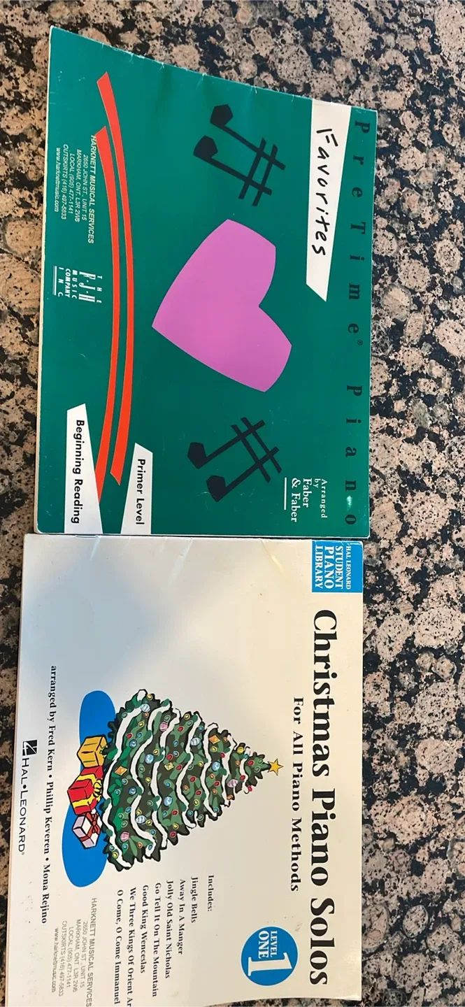 Piano Books: PreTime Piano & Christmas Piano Solos