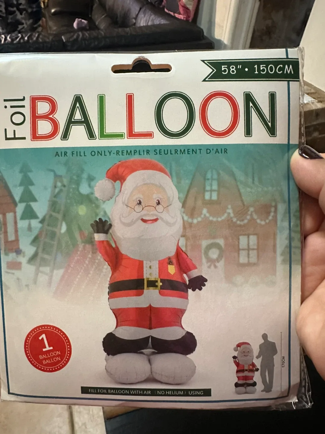 Foil Santa Balloon 58" & iPhone 17 Pro Max Case & Stitch Bottle image indicator(3)