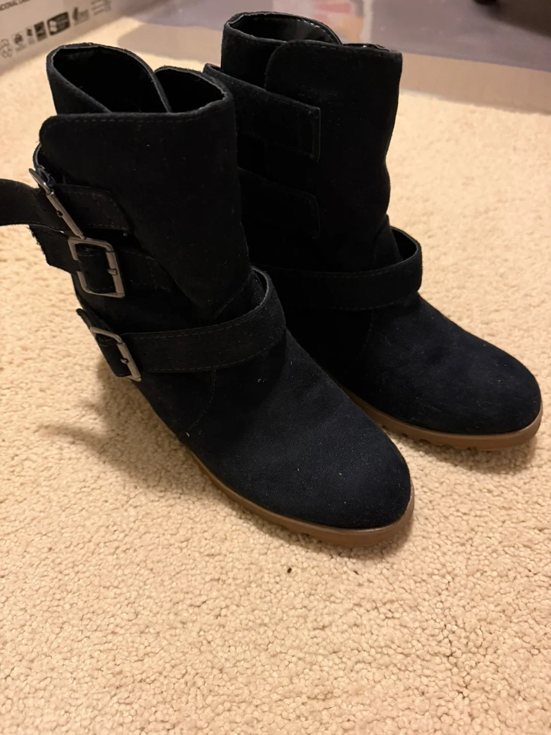 Aeropostale Black Ankle Boots - Size 6