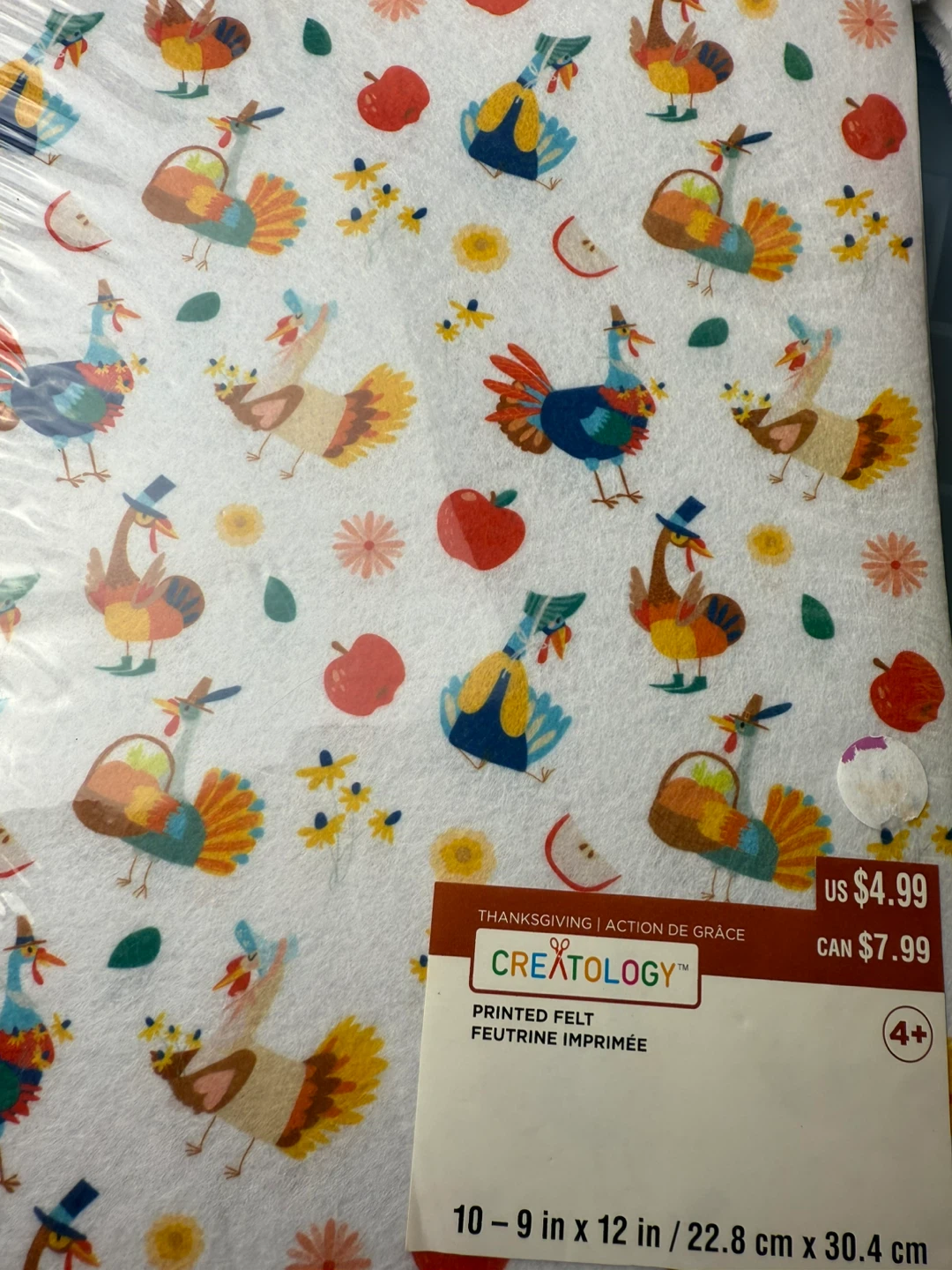 Creatology Thanksgiving Printed Felt - New! - photo 2