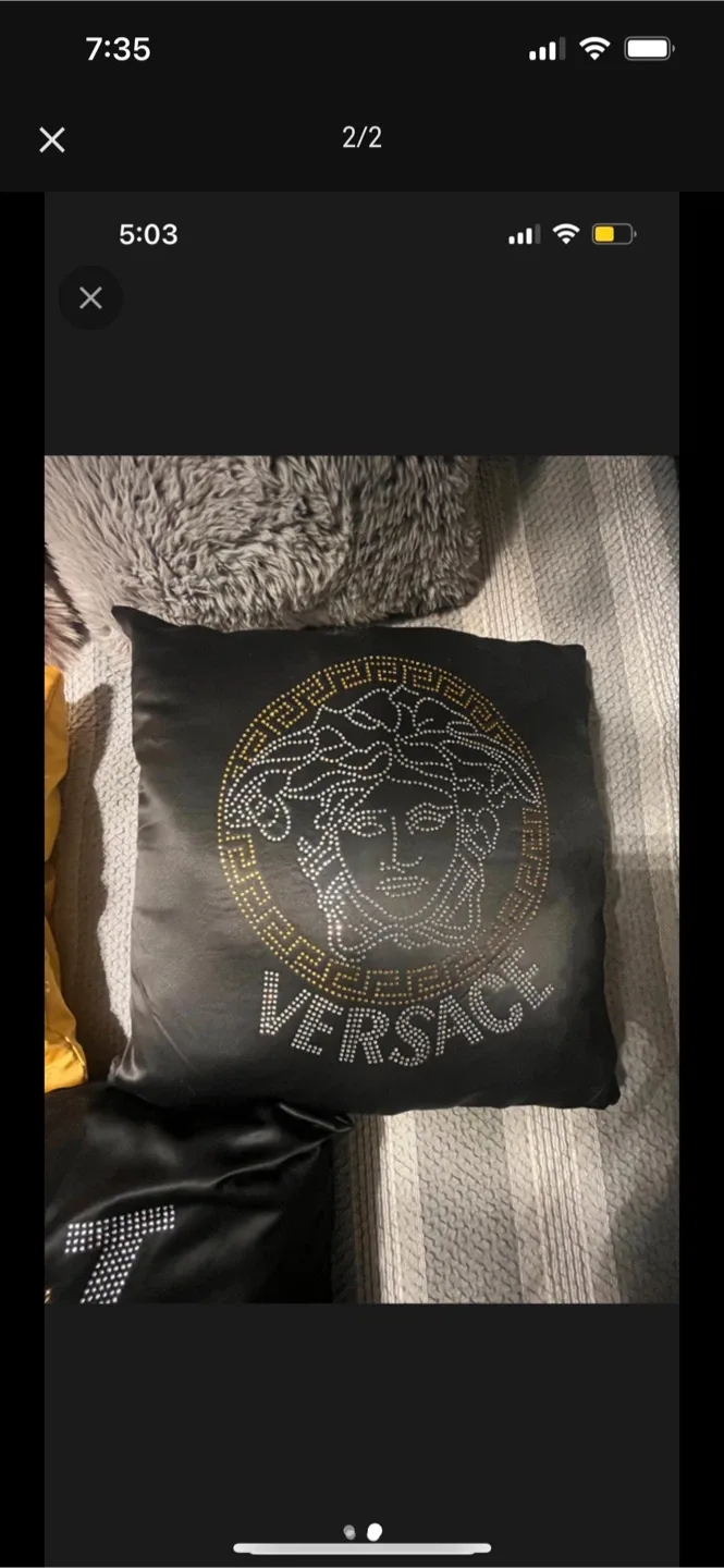 Louis Vuitton & Versace Decorative Pillows image indicator(2)