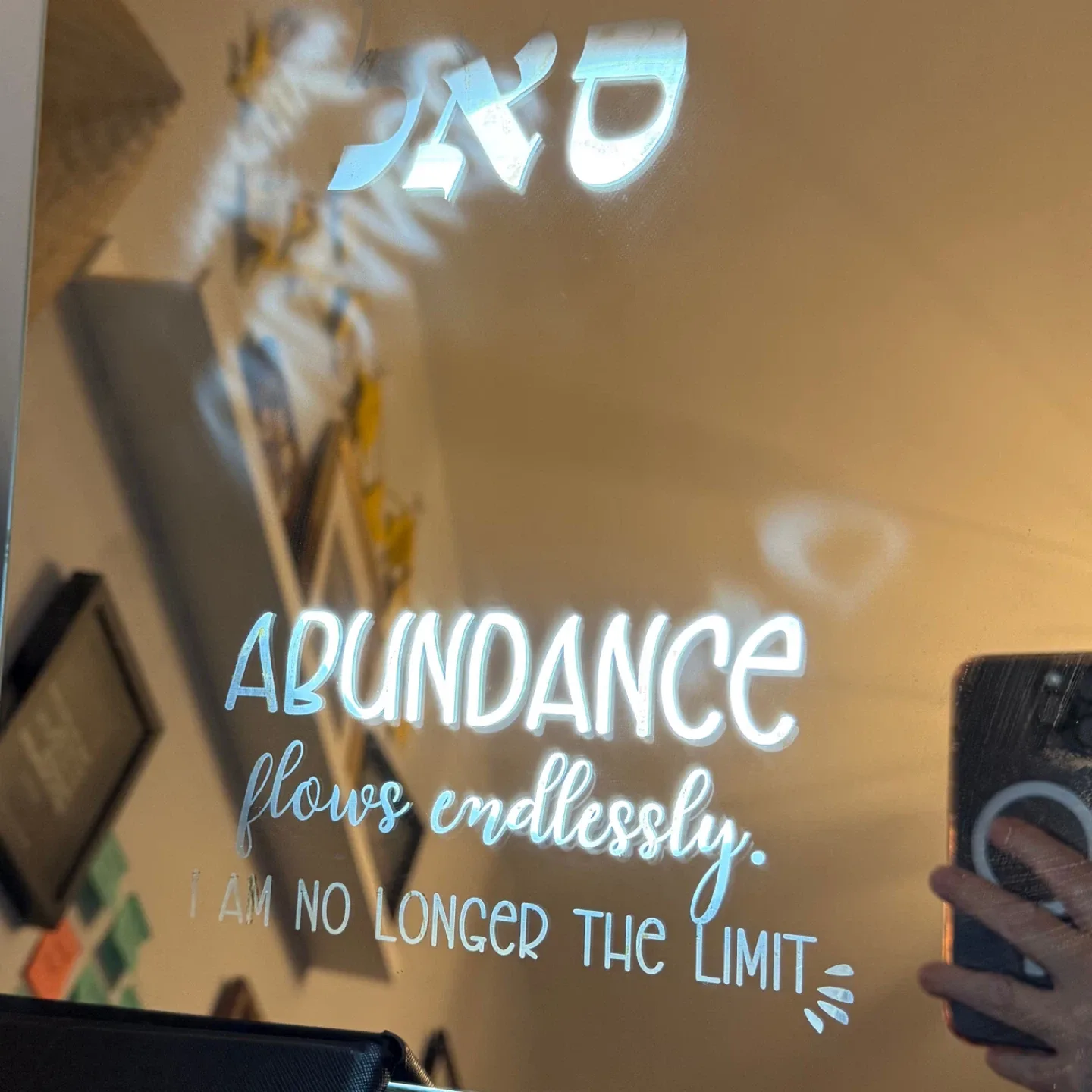 Mirror with Abundance message