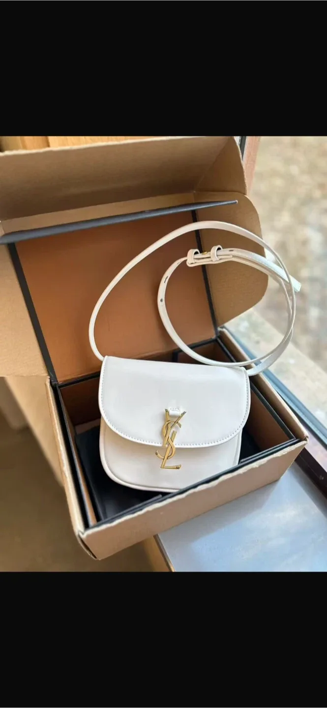 Saint Laurent White Leather Crossbody Bag image indicator(2)