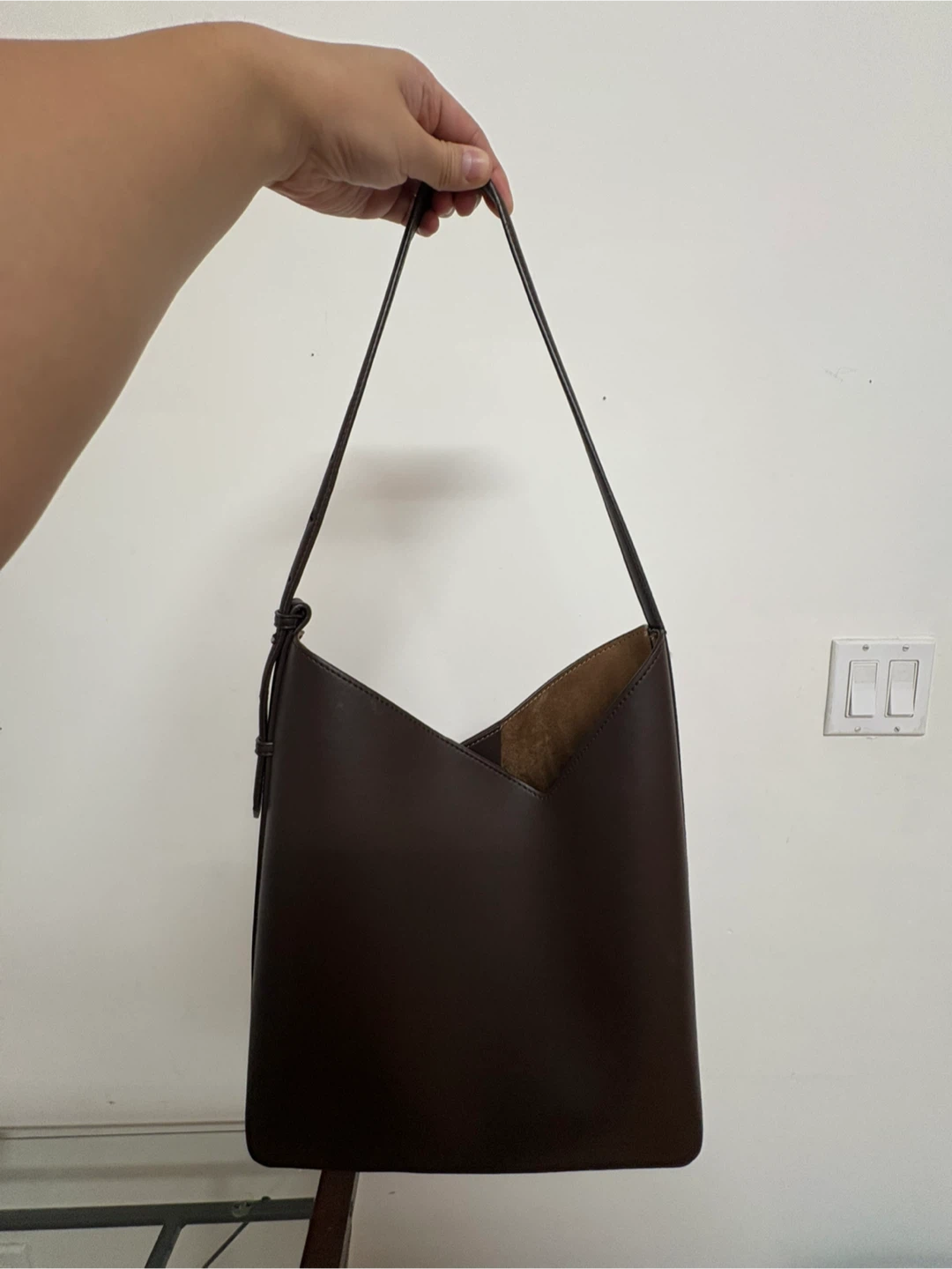 Zara Brown Tote Bag with Pouch
