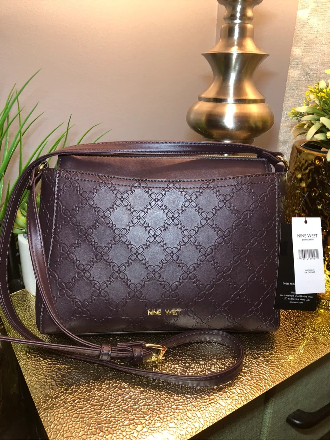 Nine West Brown Crossbody Bag thumbnail