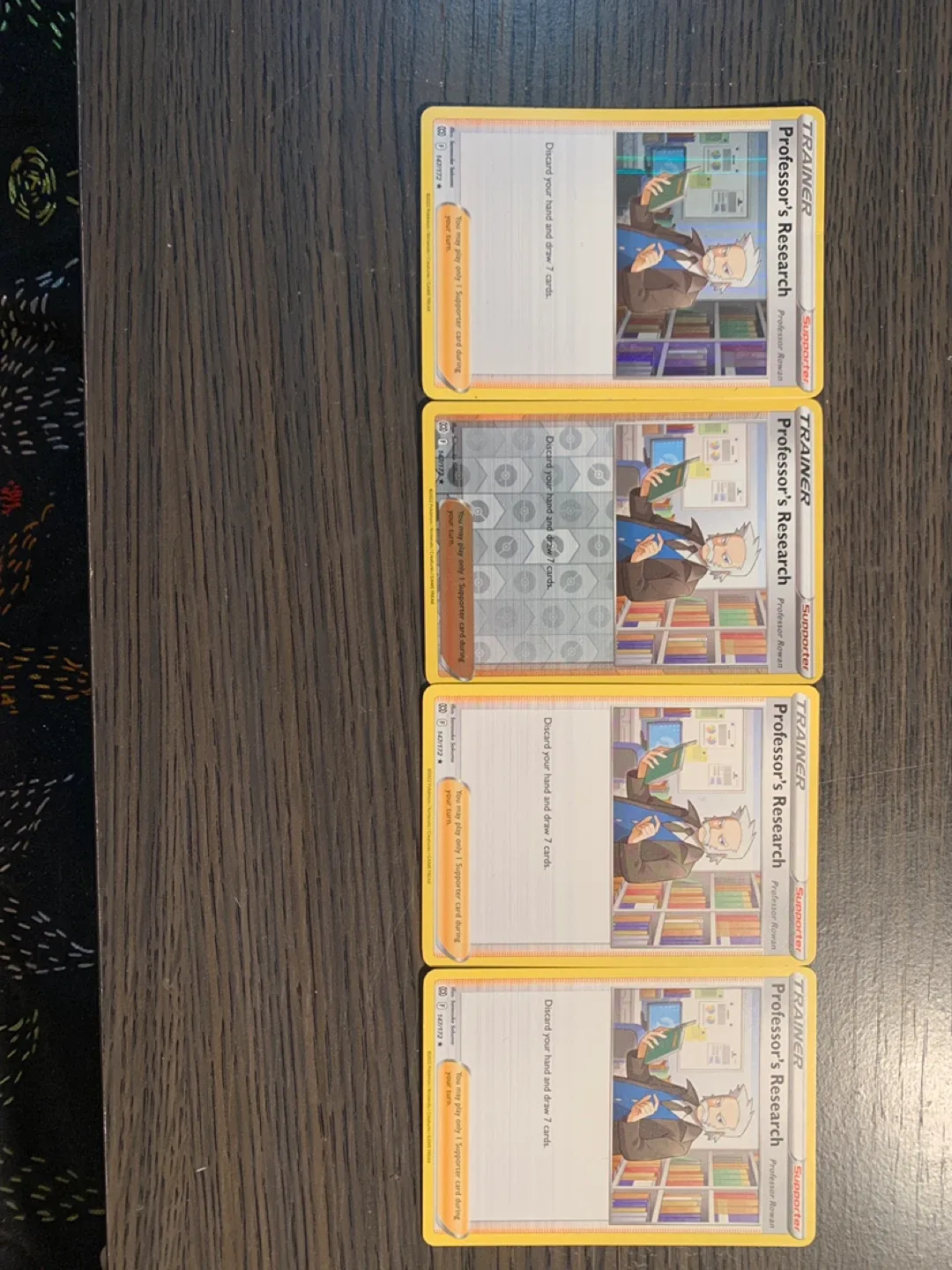 Pokemon Professor's Research Trainer Card