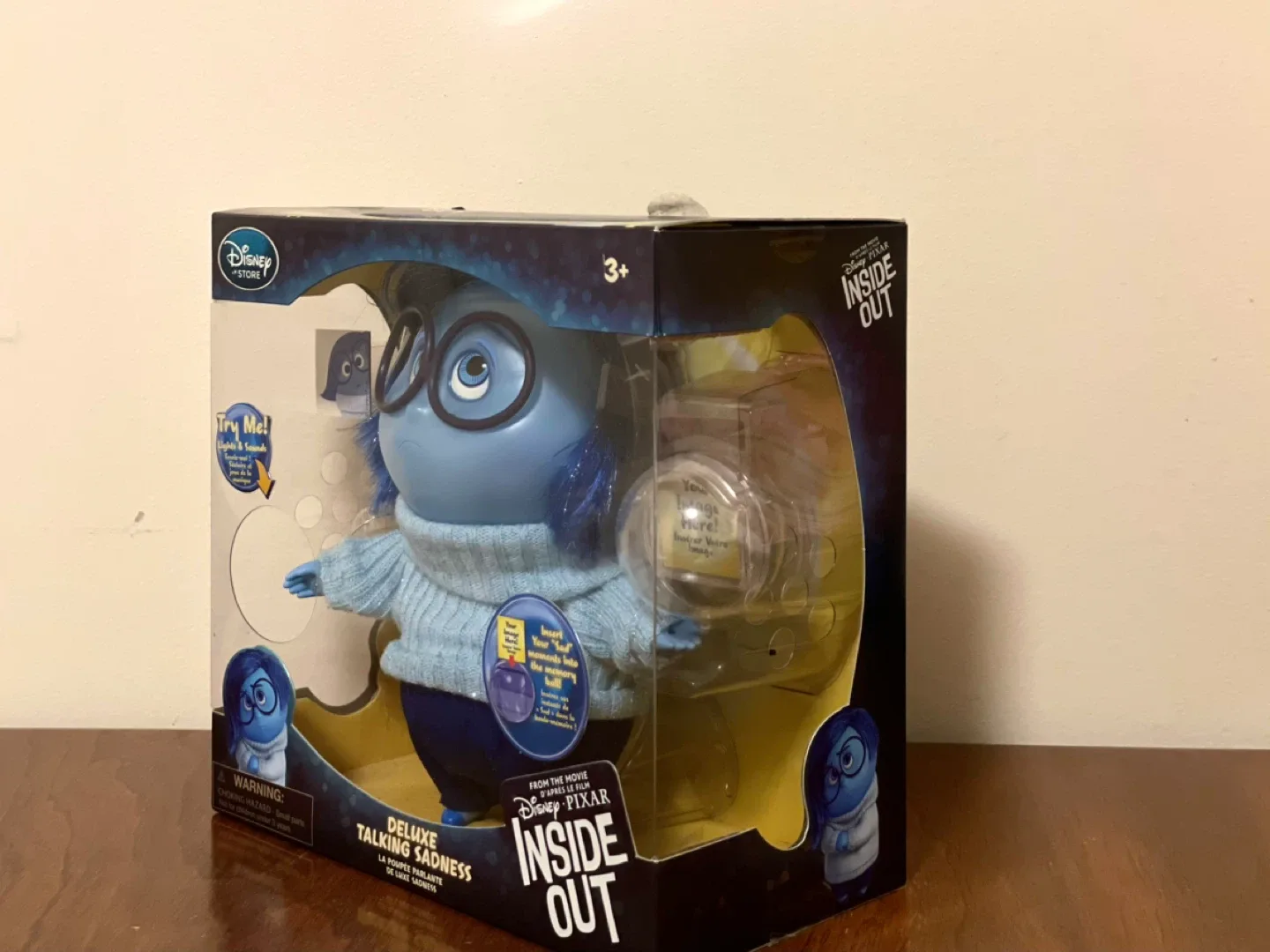 💙 Disney Inside Out Deluxe Talking Sadness Doll - NEW in box image indicator(5)
