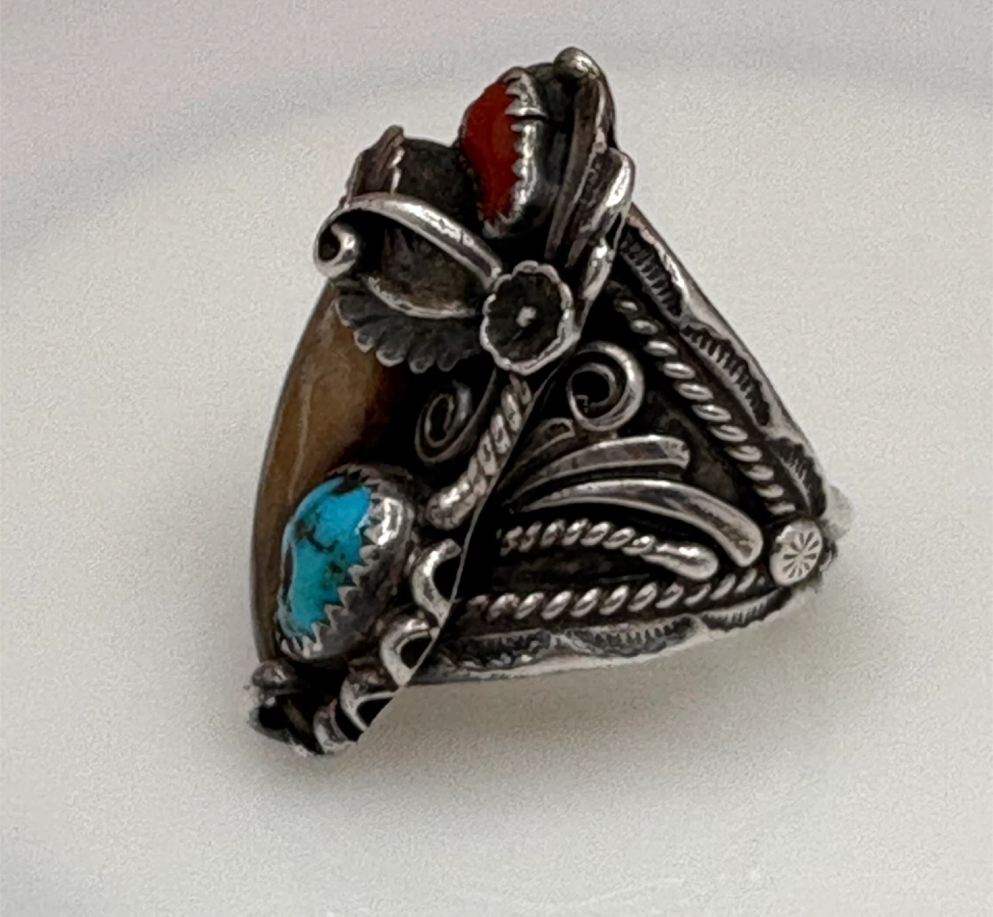 Vintage Sterling Silver Bear Claw Ring - photo 4