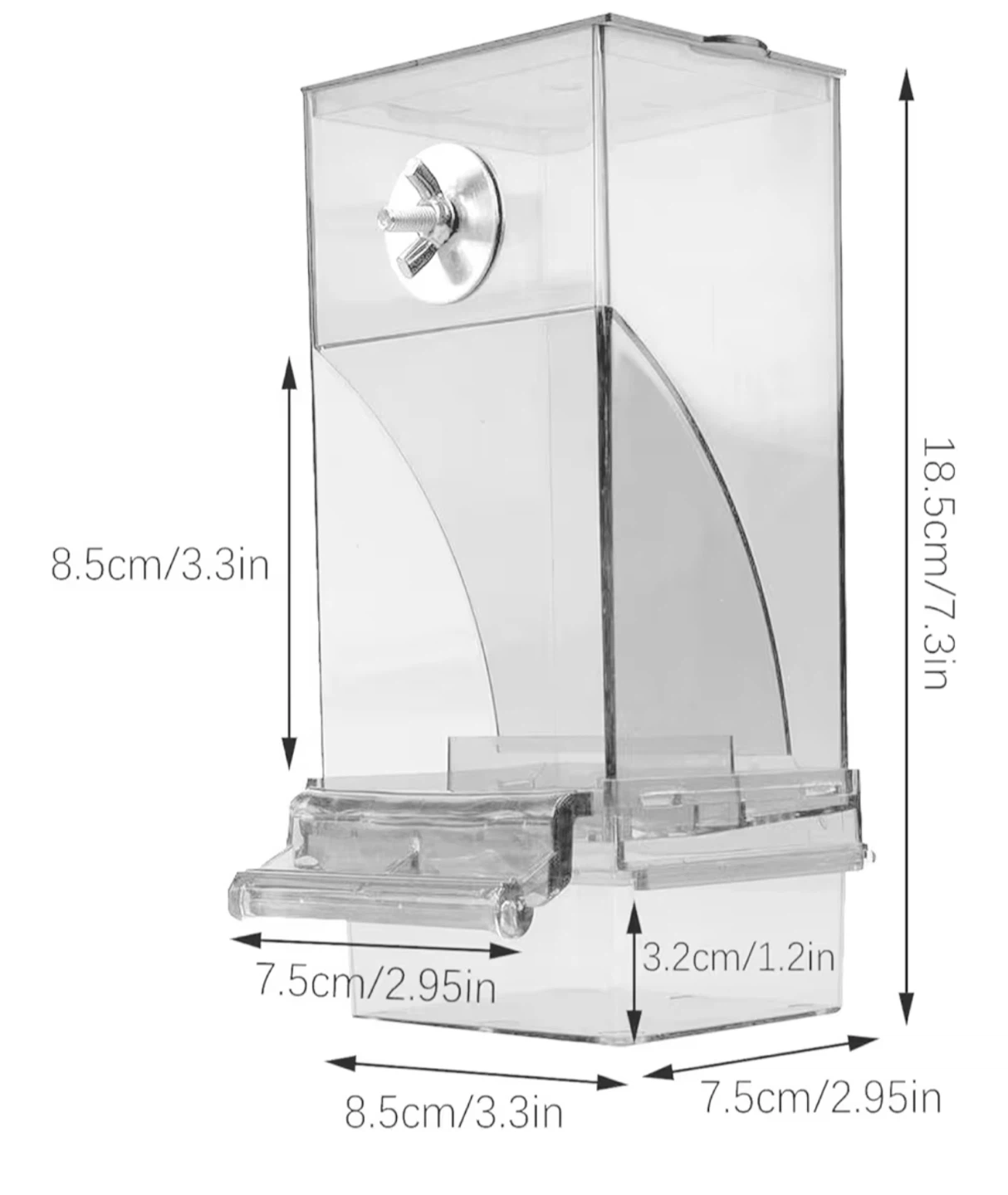 Clear Acrylic Bird Feeder