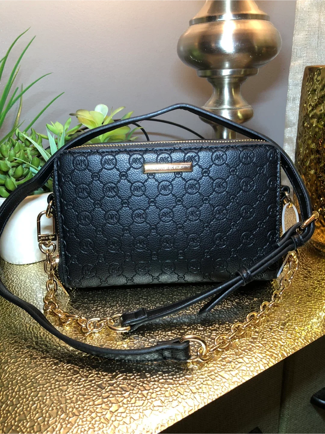 Anne Klein Black Crossbody Bag image indicator(7)