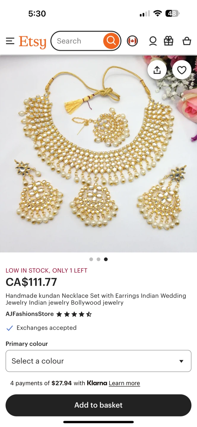 Aheli Kundan ear rings n bindi only