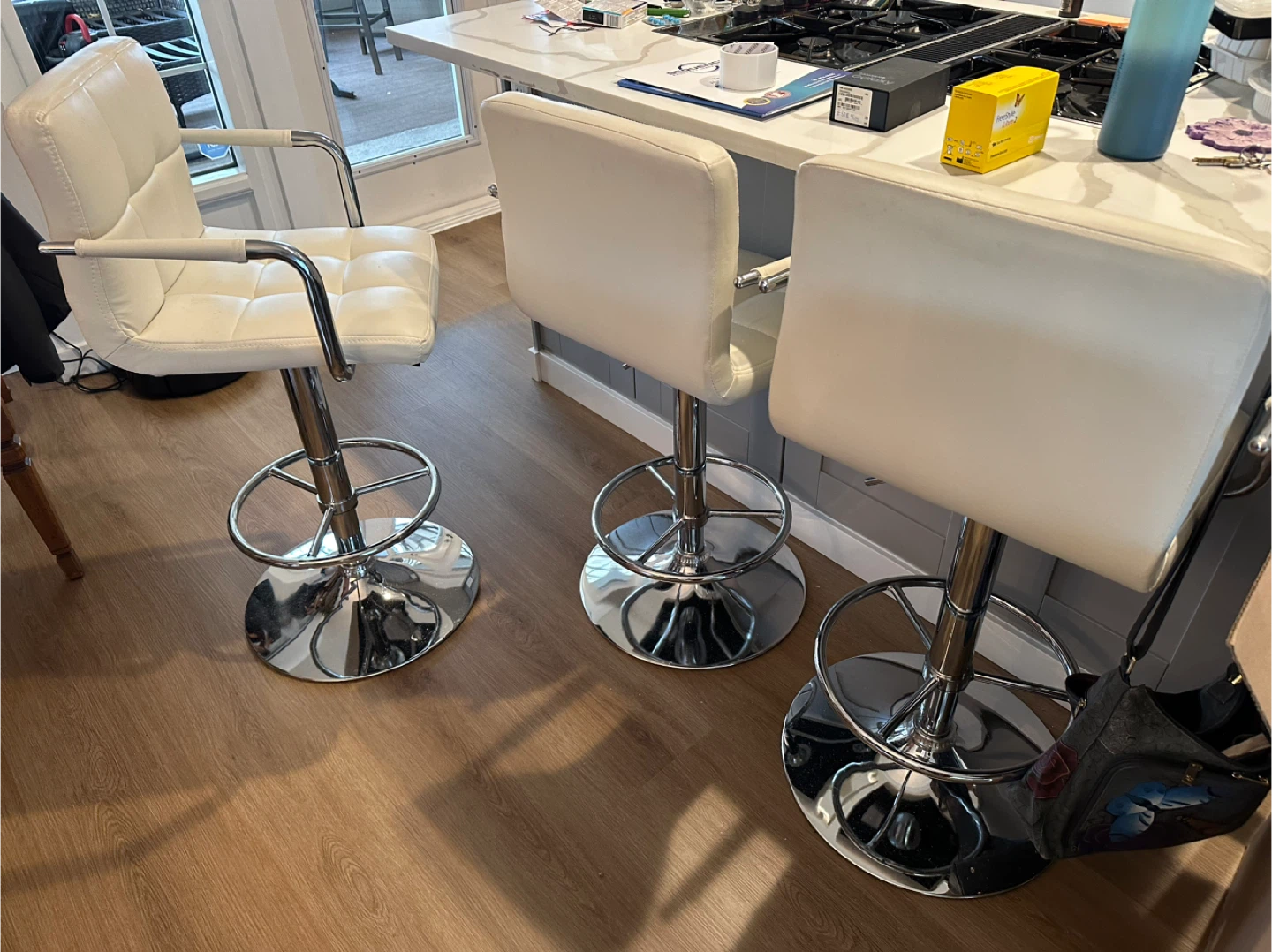 Set of 3 Counter/bar height stools - photo 2
