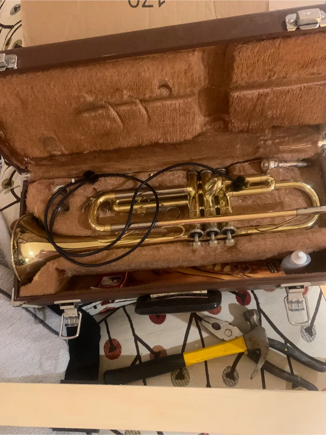 Trumpet with Case & Accessories