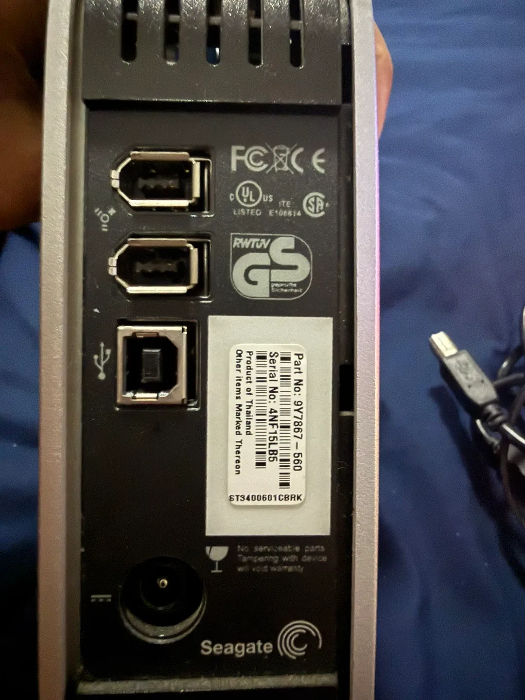 Seagate External Hard Drive 400 GB image indicator(2)