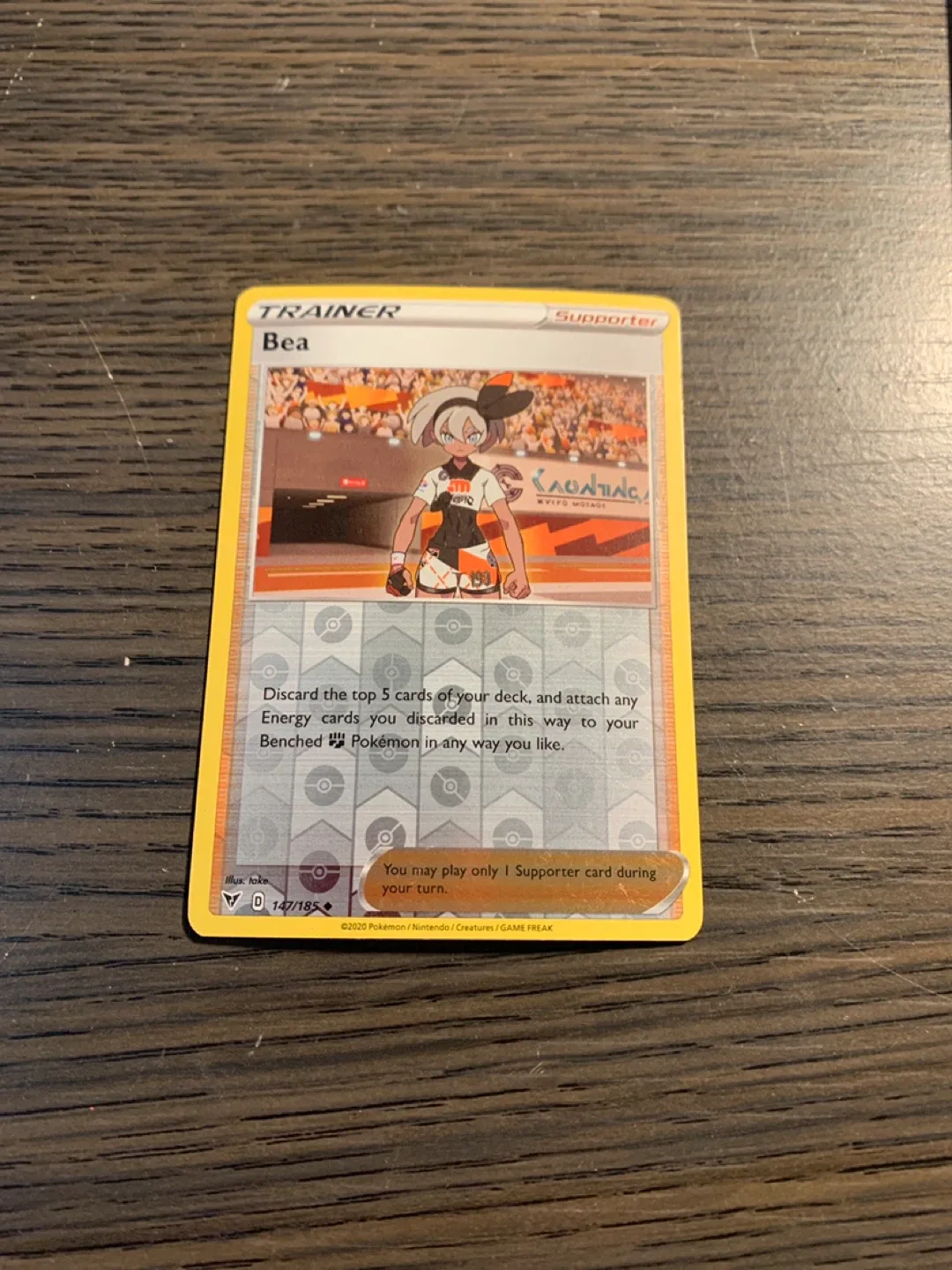 Pokemon Bea Trainer Card - 147/185