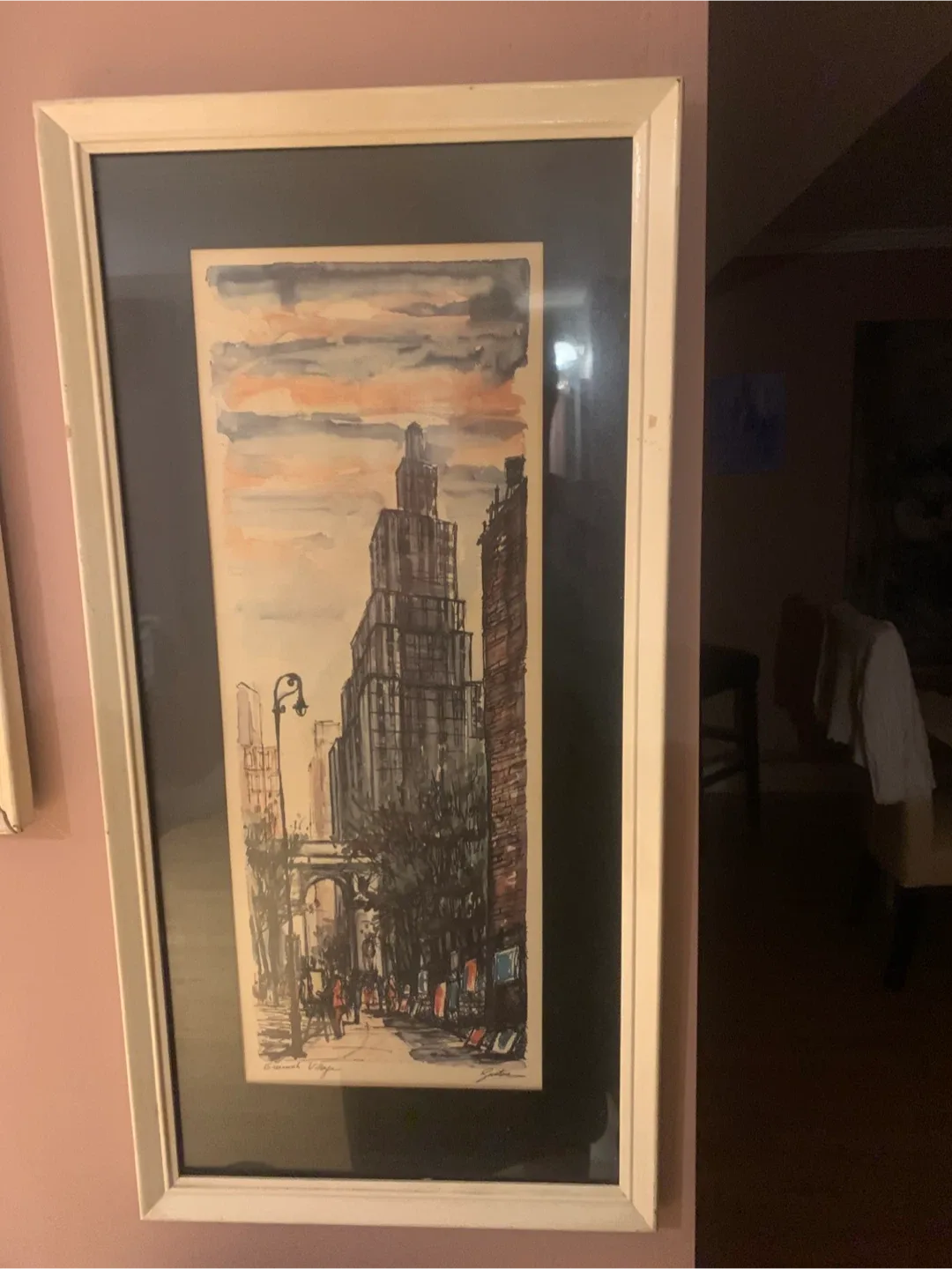 Framed Cityscape Watercolor Art image indicator(3)