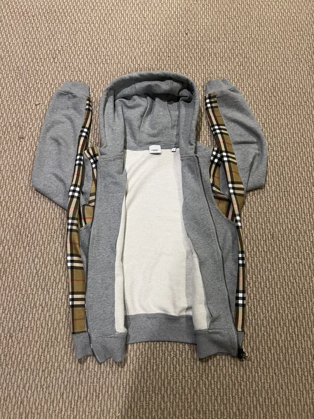 Authentic Burberry grey hoodie image indicator(3)