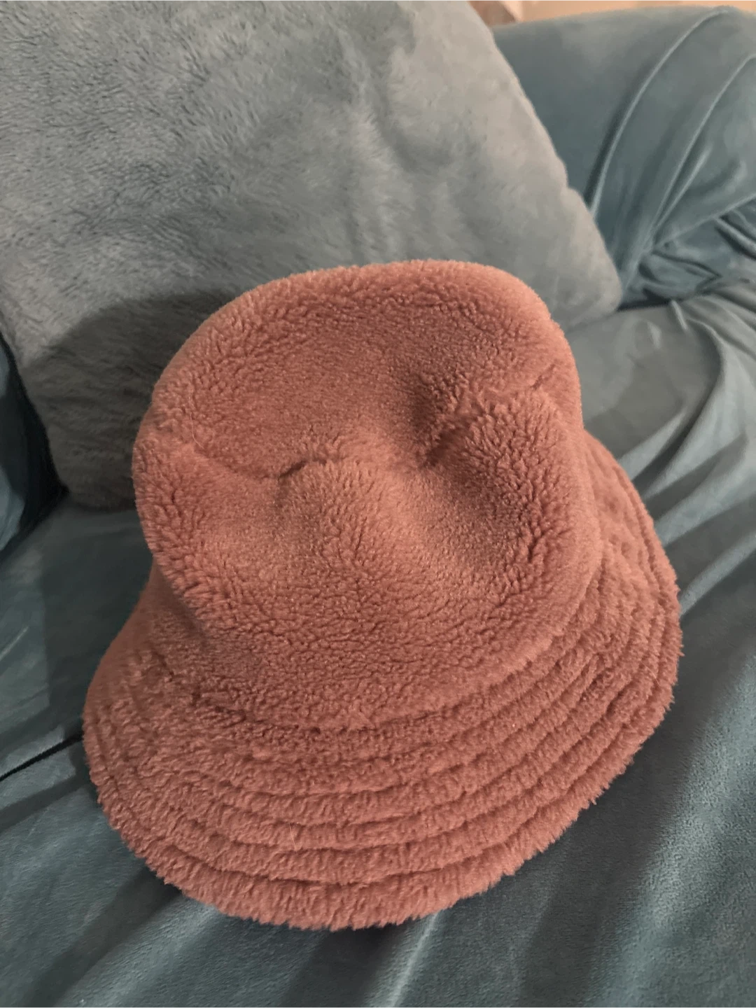 Fuzzy Bucket Hat - Brown