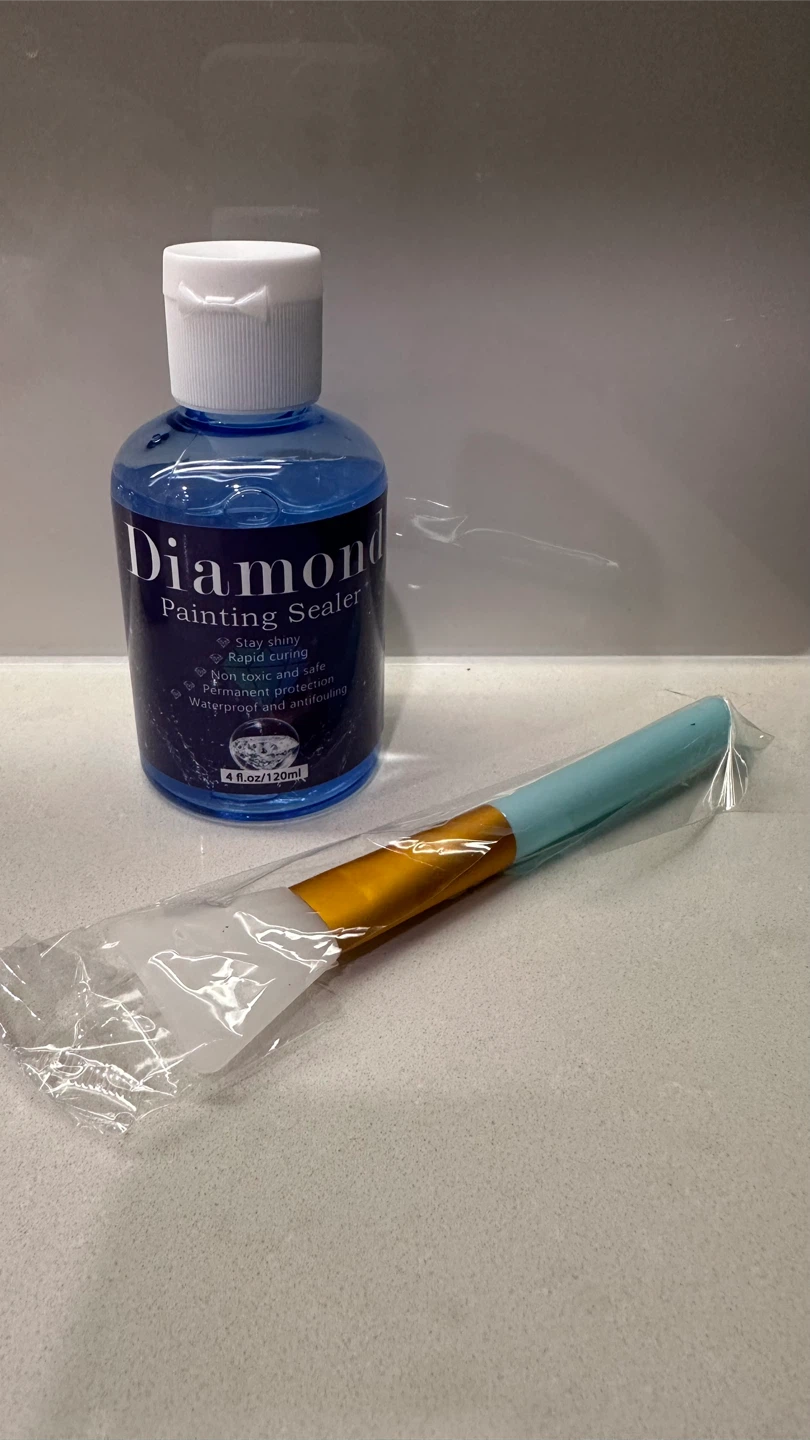 Diamond Painting Sealer with Brush, 4 fl oz