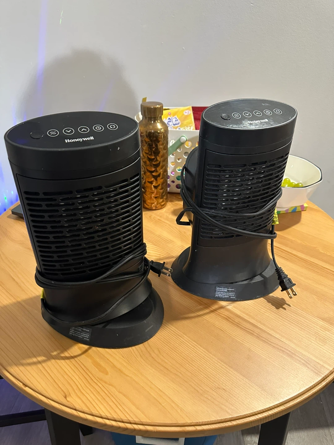 Honeywell Black Heaters - Set of 2