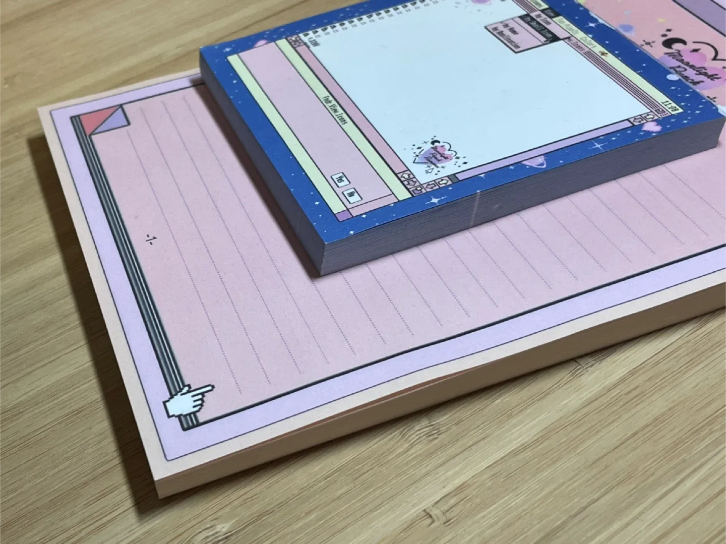 Cute Retro Memopad + Notepad Stationary Set image indicator(2)