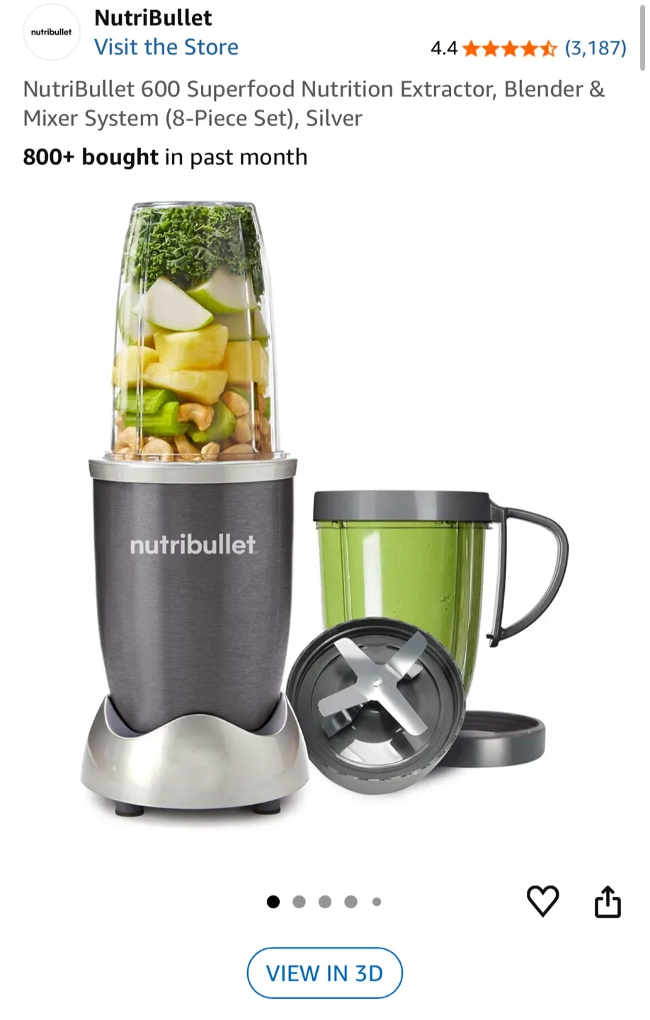 NutriBullet 600 Superfood Nutrition Extractor