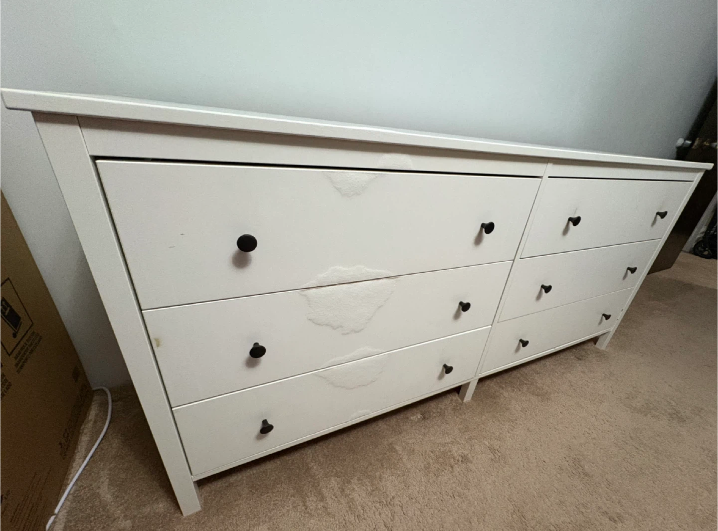 White 6-Drawer Dresser - photo 2