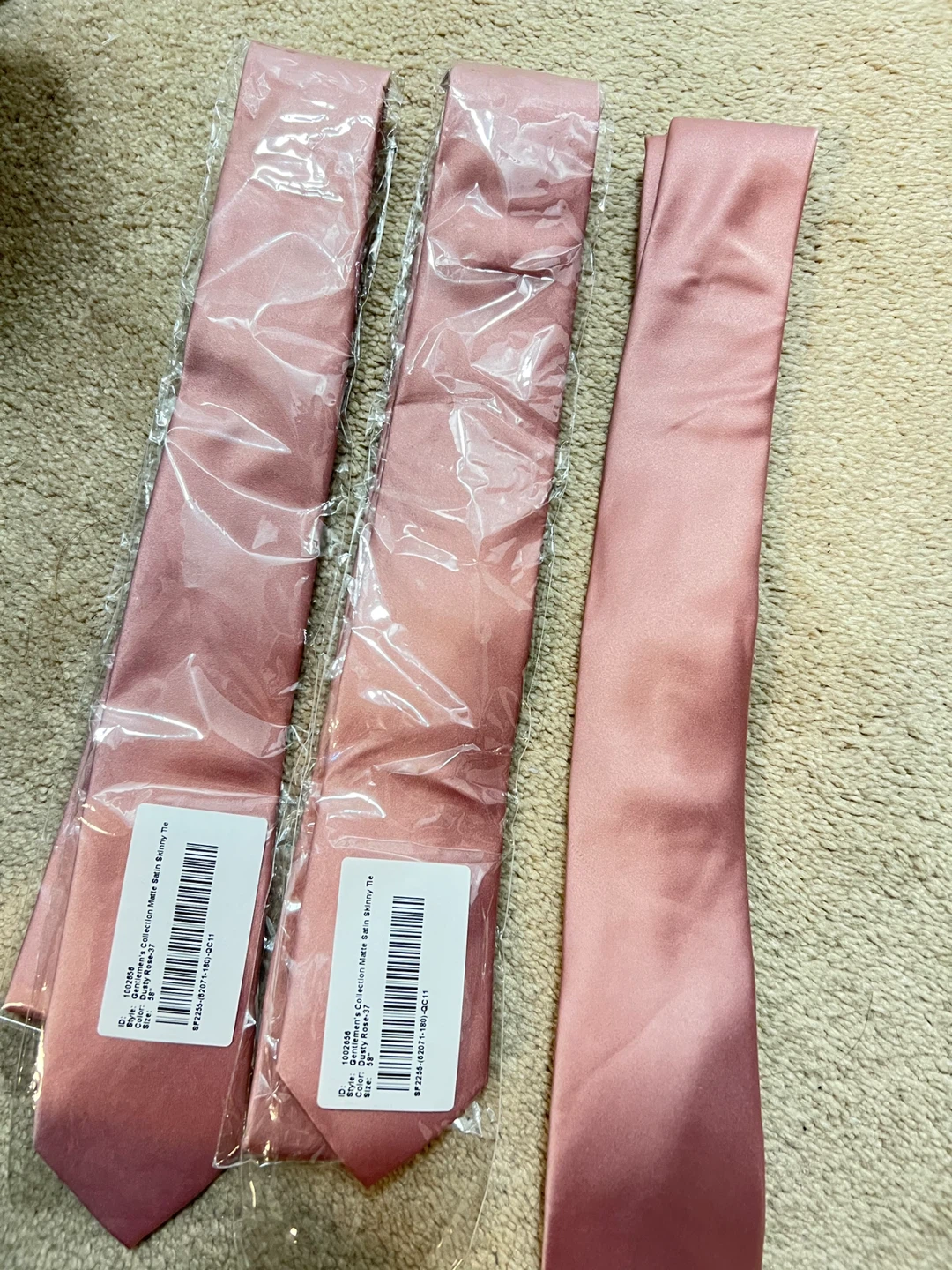 Brand New!! Azazie Gentlemen’s Collection Matte Satin Skinny Tie - photo 5