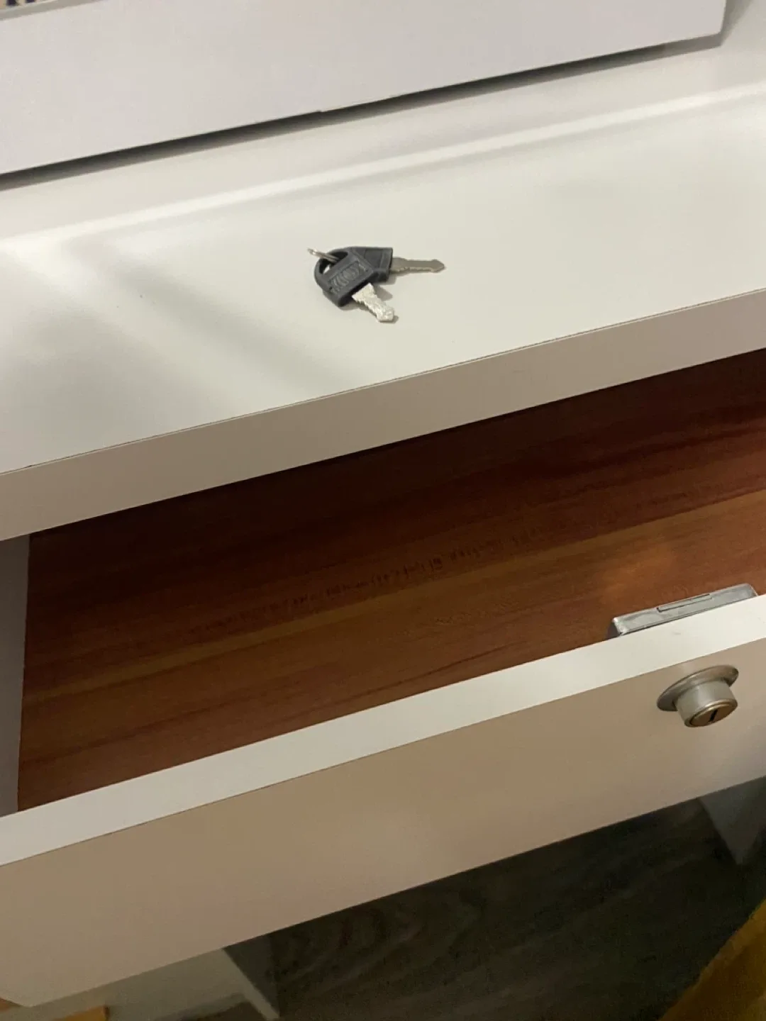 White Vanity Table with Mirror & Stool image indicator(3)