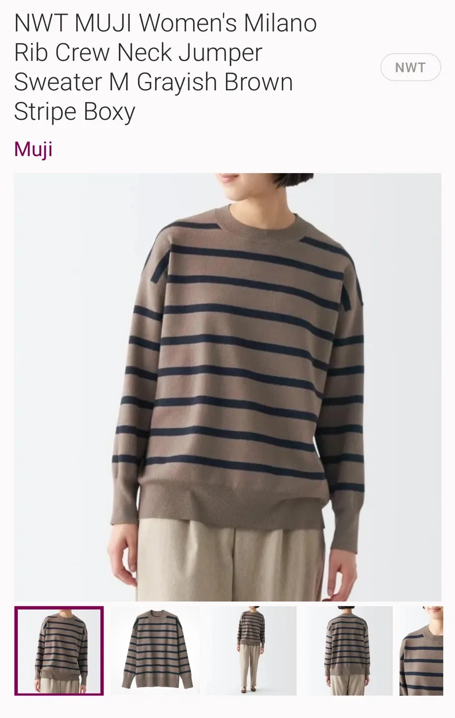 New MUJI Women's Milano Jumper - Size M