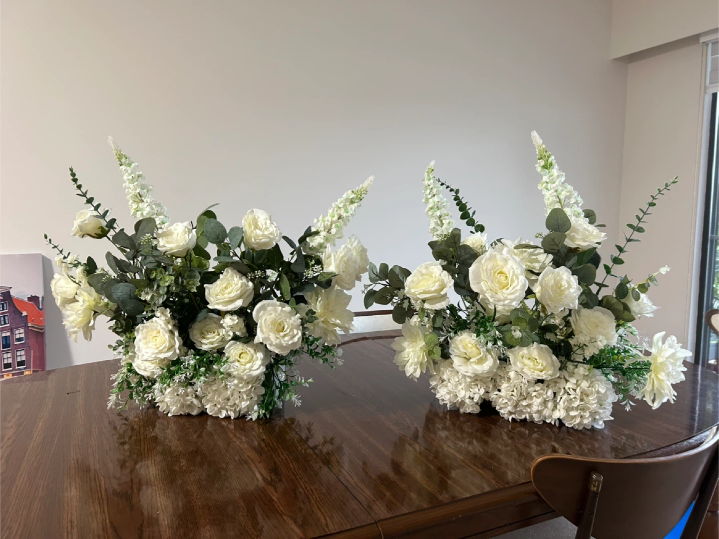 2 Faux Floral Arrangements