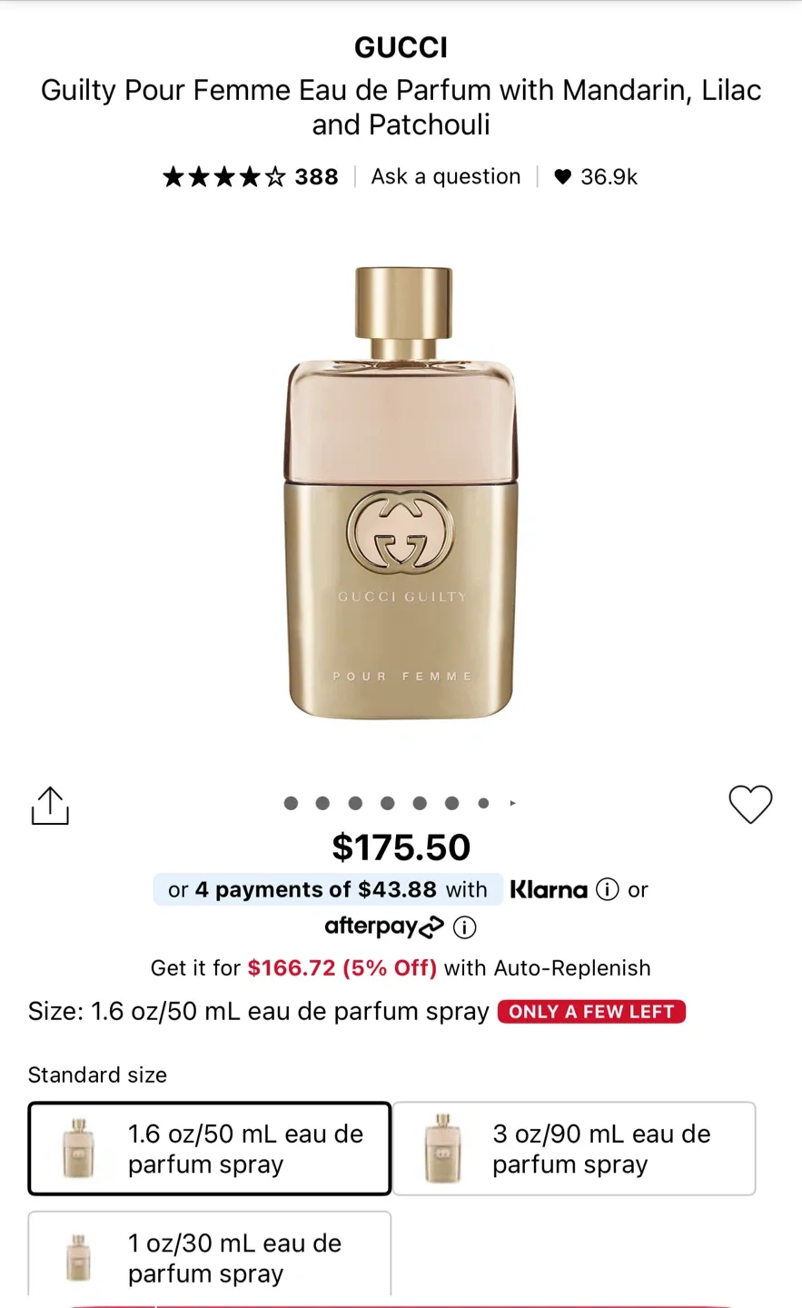 New Gucci Guilty Absolute Pour Femme 50mL image indicator(5)