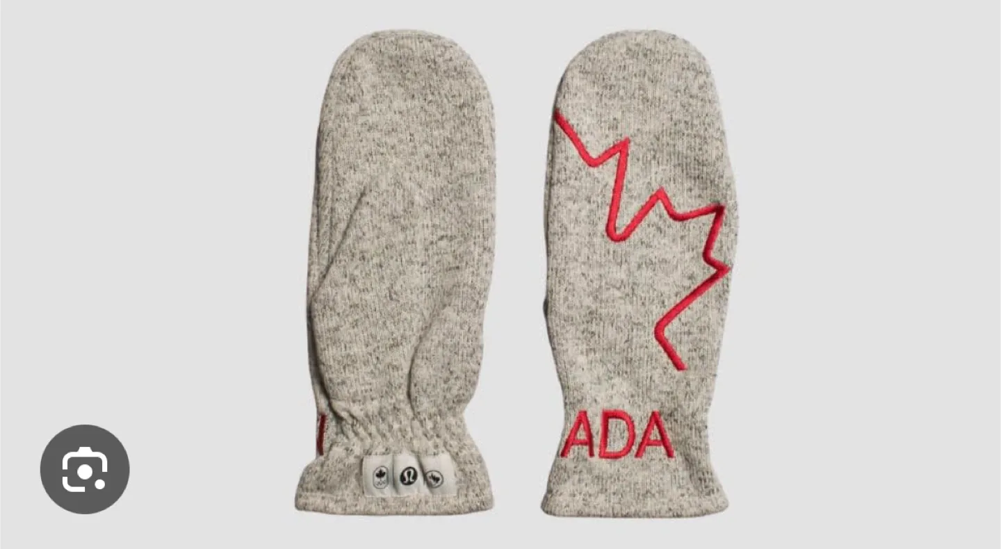 Lululemon Canada Mittens - Heathered Grey