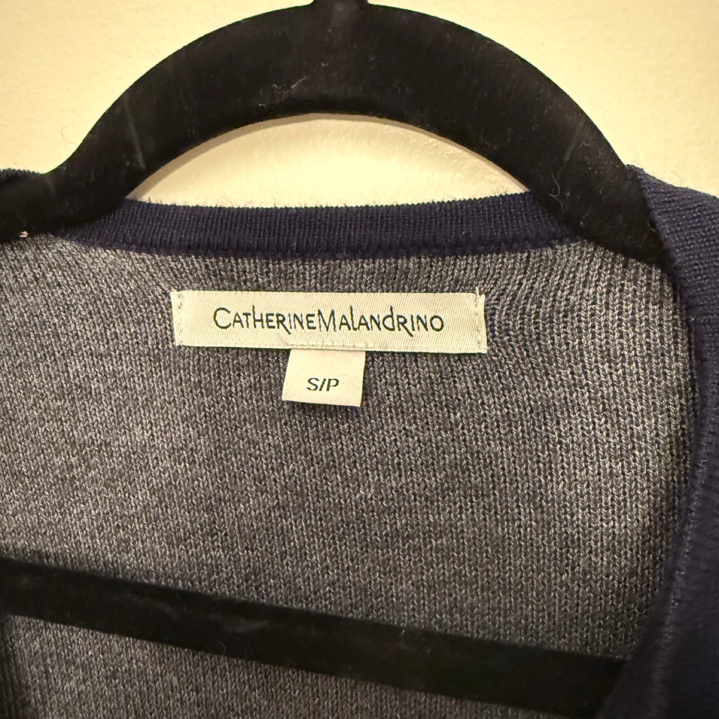 Catherine Malandrino Wool Blend Navy Cardigan - photo 4