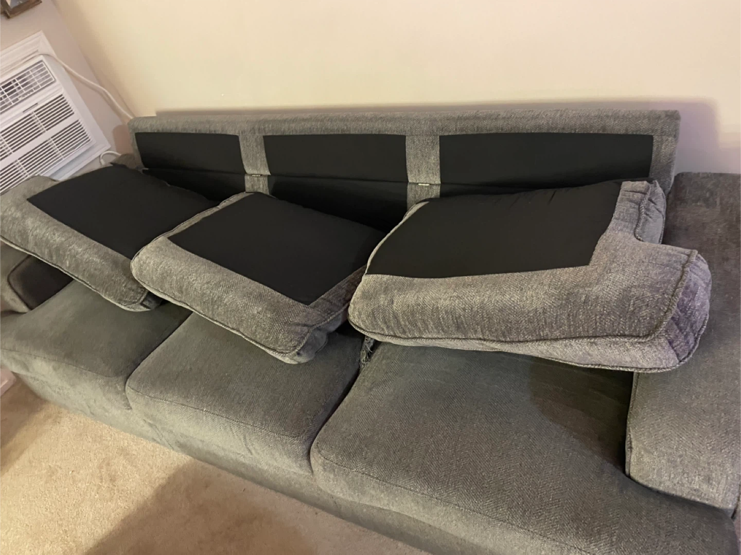 Used Grey Sofa - Some Damage - photo 3