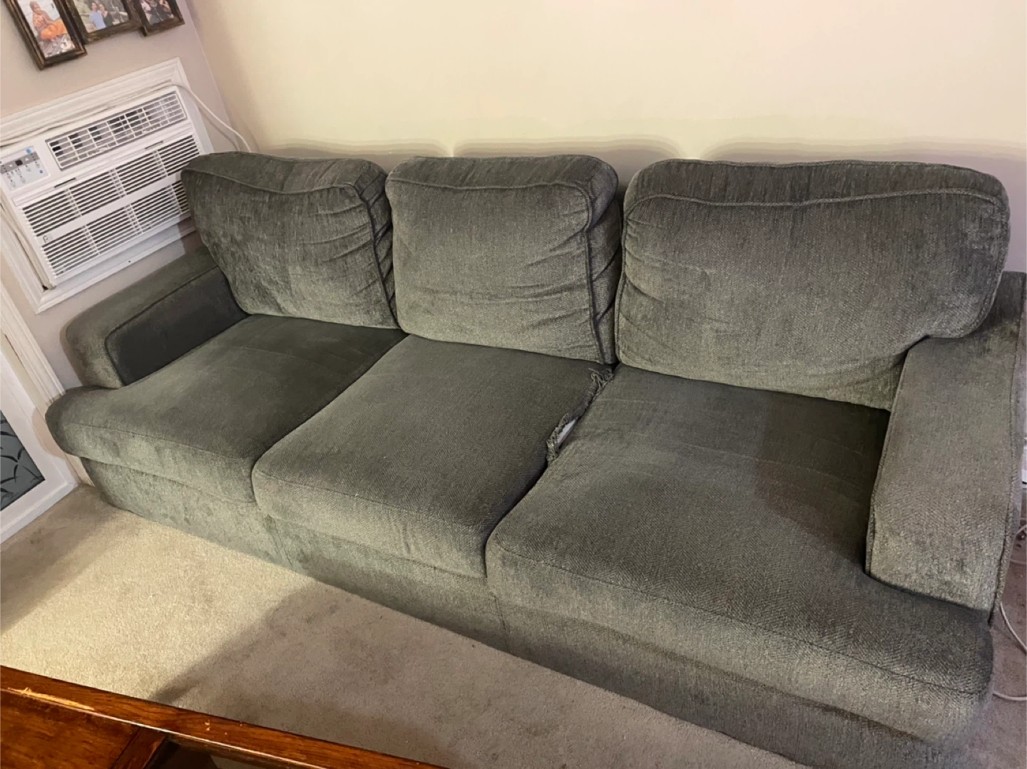 Used Grey Sofa - Some Damage