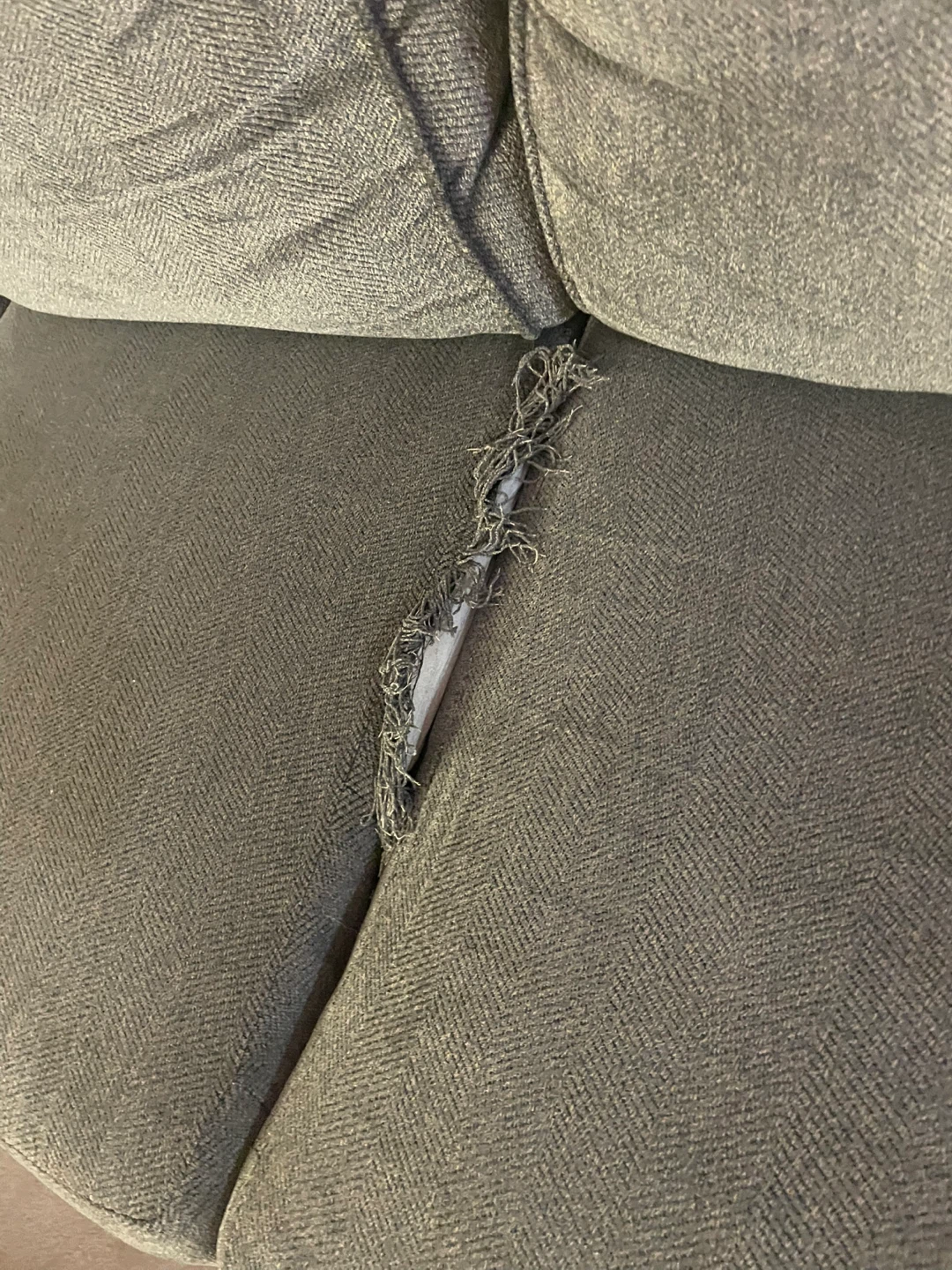 Used Grey Sofa - Some Damage - photo 2