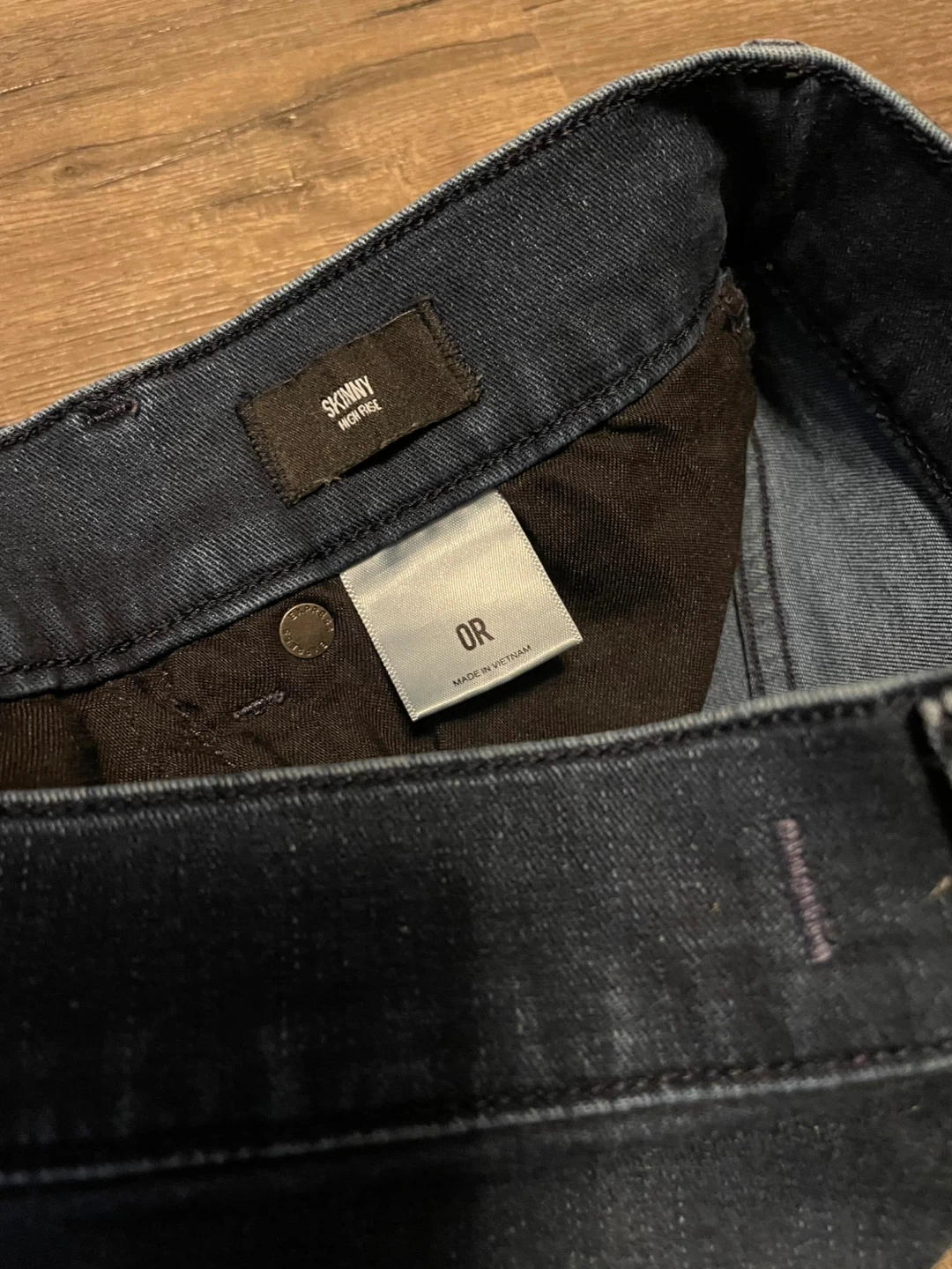 Skinny High Rise Jeans (Size:0) Blue - photo 2