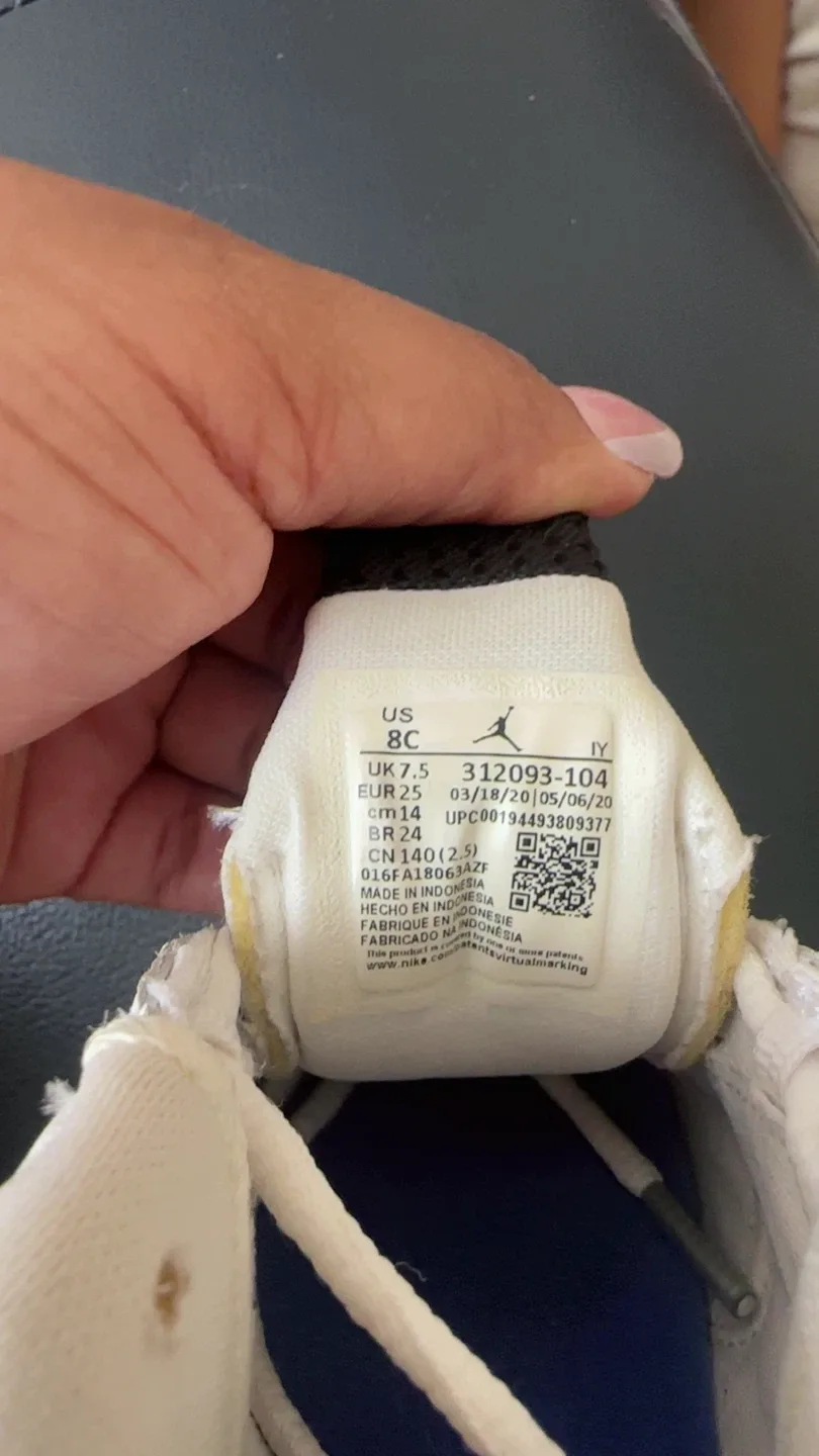 Jordan XIV White/Blue Toddler Shoes image indicator(6)