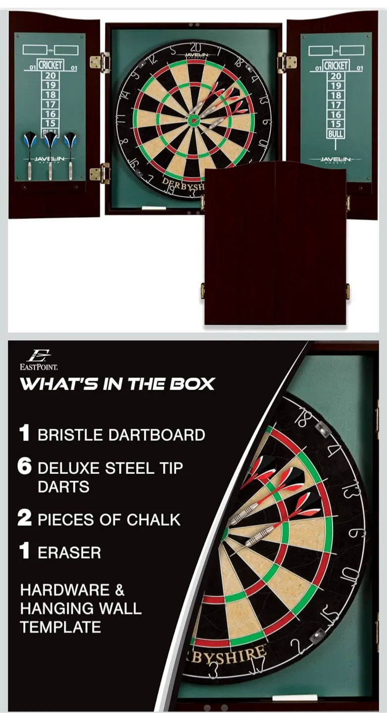 Dartboard & Cabinet