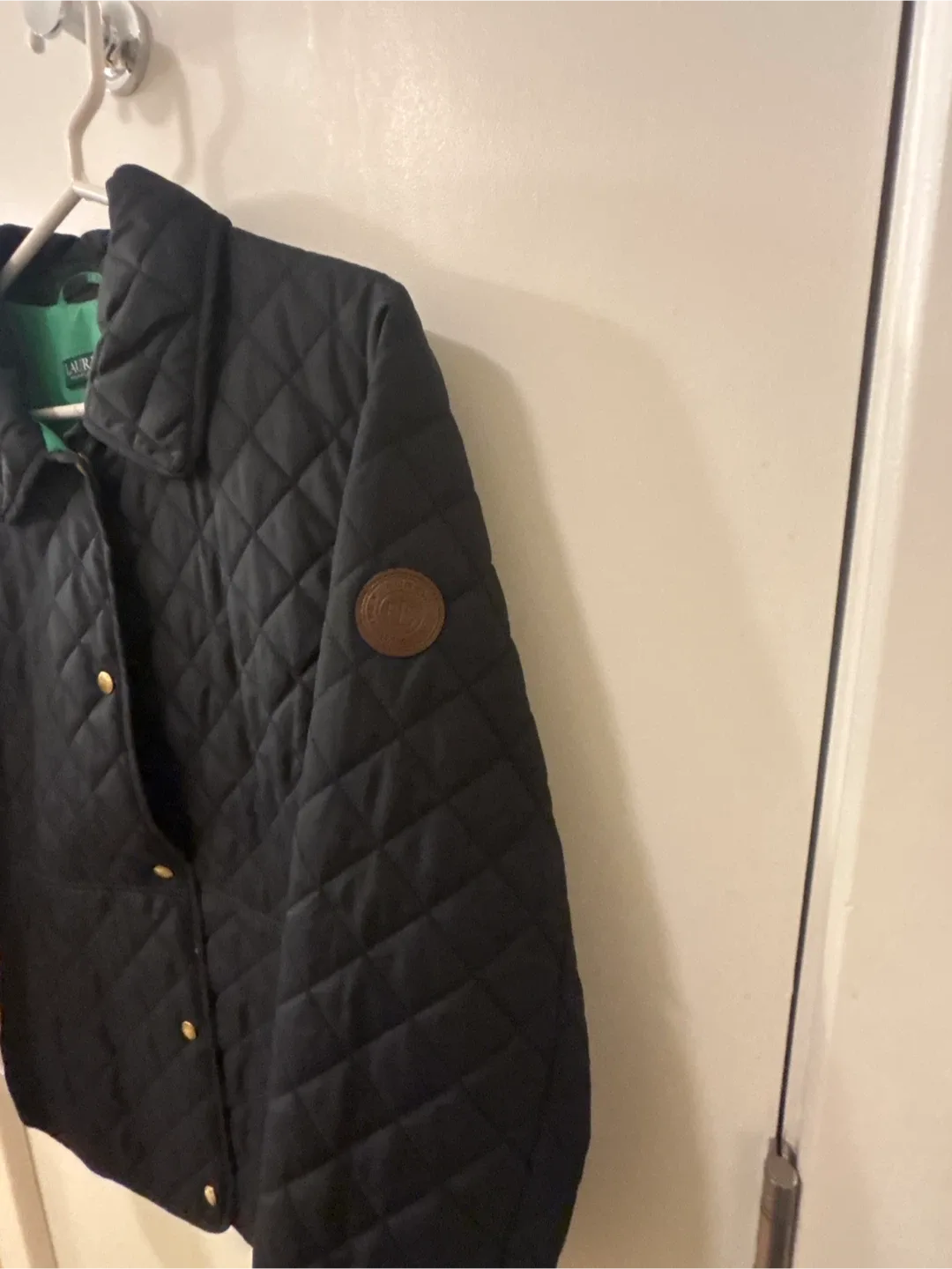 Ralph Lauren Dark Blue Quilted Jacket - Size L image indicator(5)