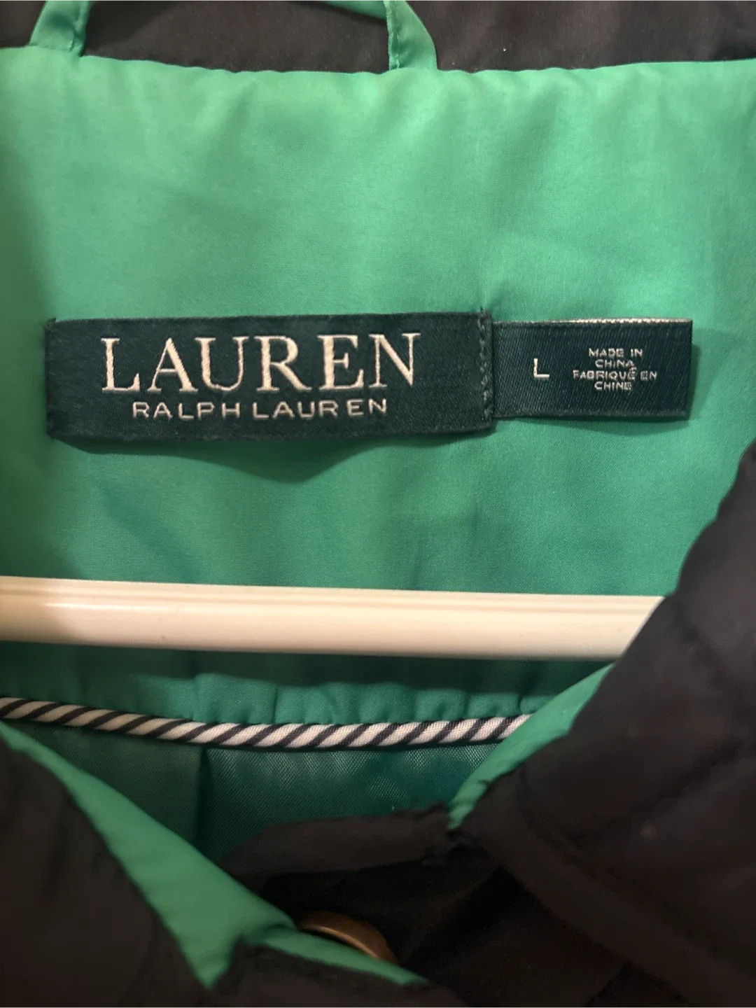 Ralph Lauren Dark Blue Quilted Jacket - Size L image indicator(2)