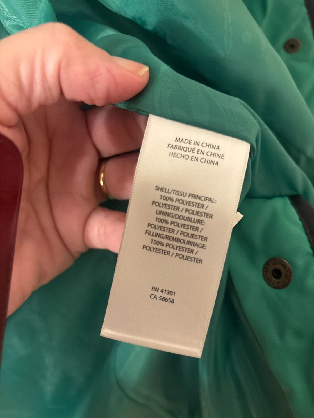 Ralph Lauren Dark Blue Quilted Jacket - Size L image indicator(8)