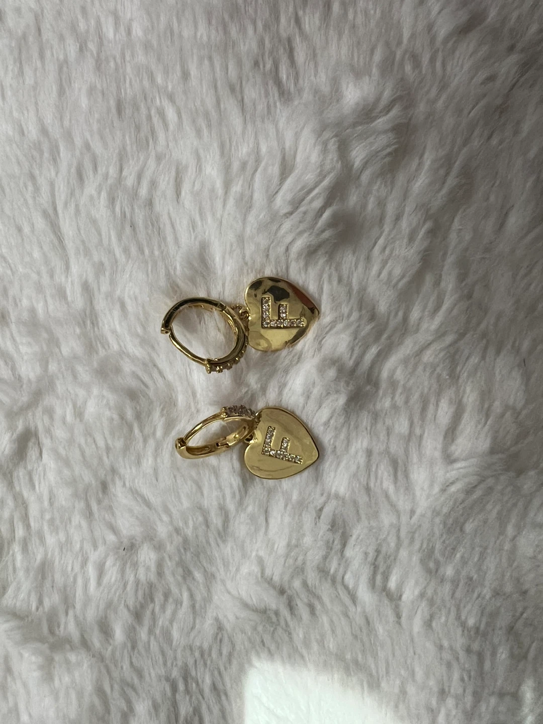 Gold tone Heart Earrings - photo 3