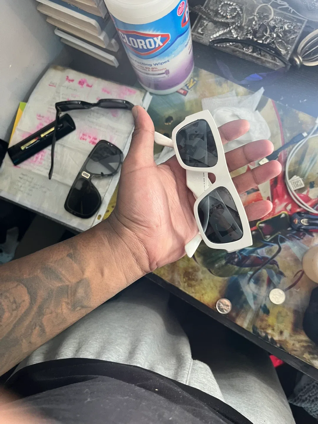 Versace White Sunglasses