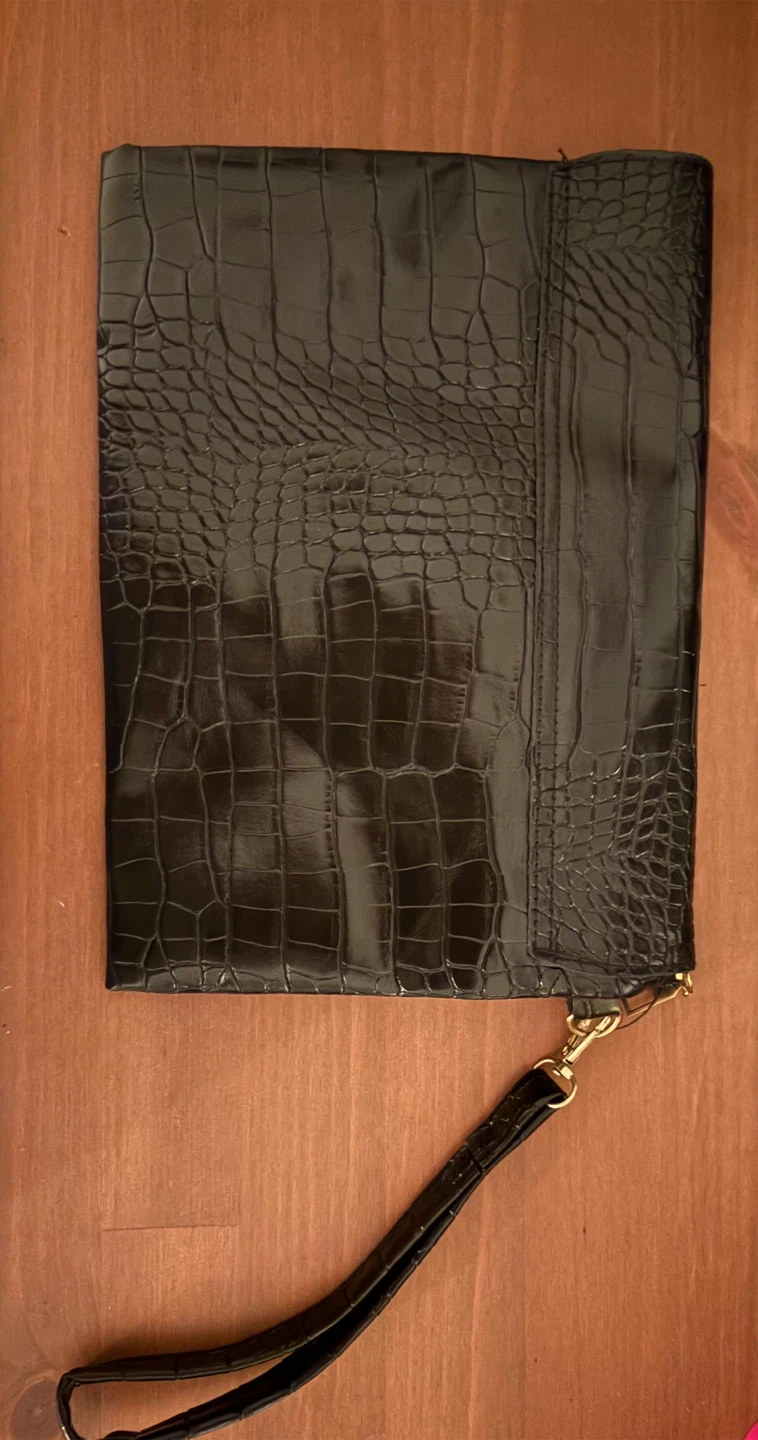 Black Crocodile Clutch - photo 2
