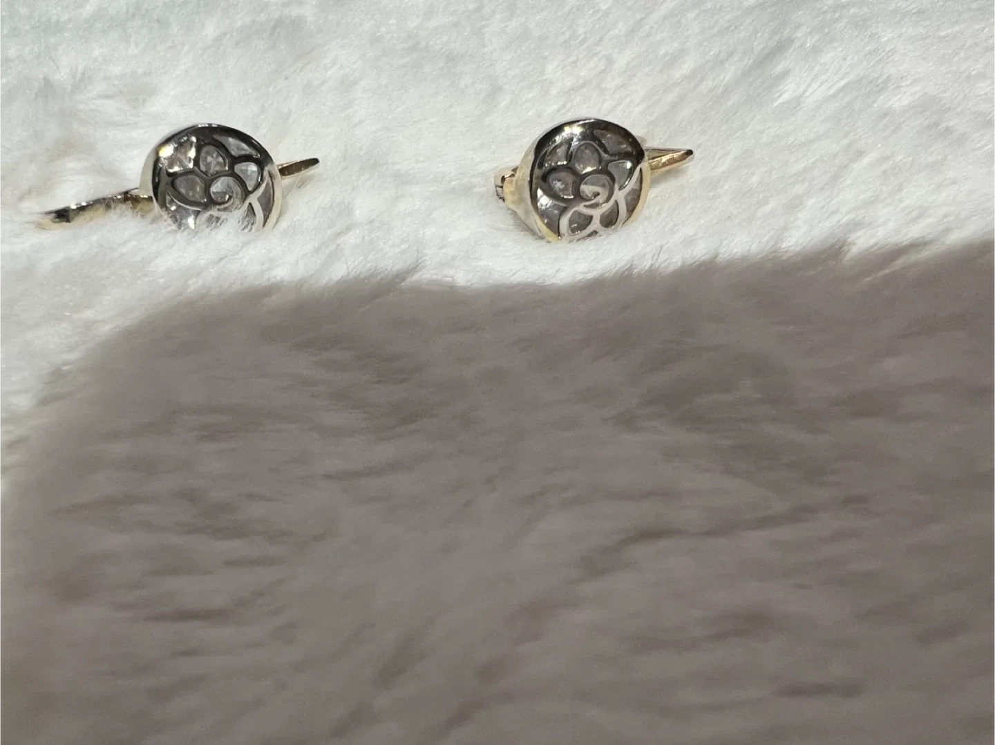 Drop Earrings with Floral Design image indicator(2)